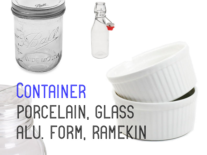 
    Porcelain | Glass container | Bottles
  