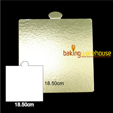 Gold square base card