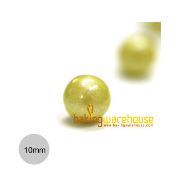 Chocolate Pearl 10mm -Shimmer Yellow
