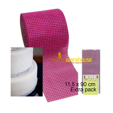 Diamond rhineston wrap-pink