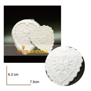 Silicon lace mould - Heart
