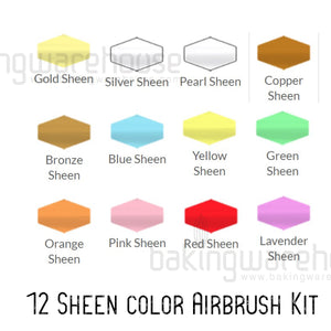 AmeriColor Air brush 12 Sheen color set-