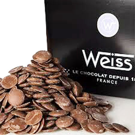 Weiss 41% Milk chocolate button