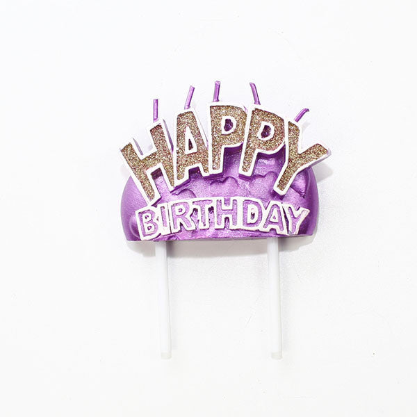 Shimmer Happy Birthday Candle