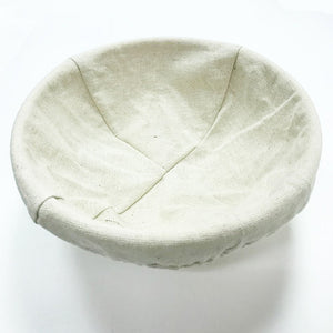 Banneton round 20 cm bread dough proofing basket with canvas