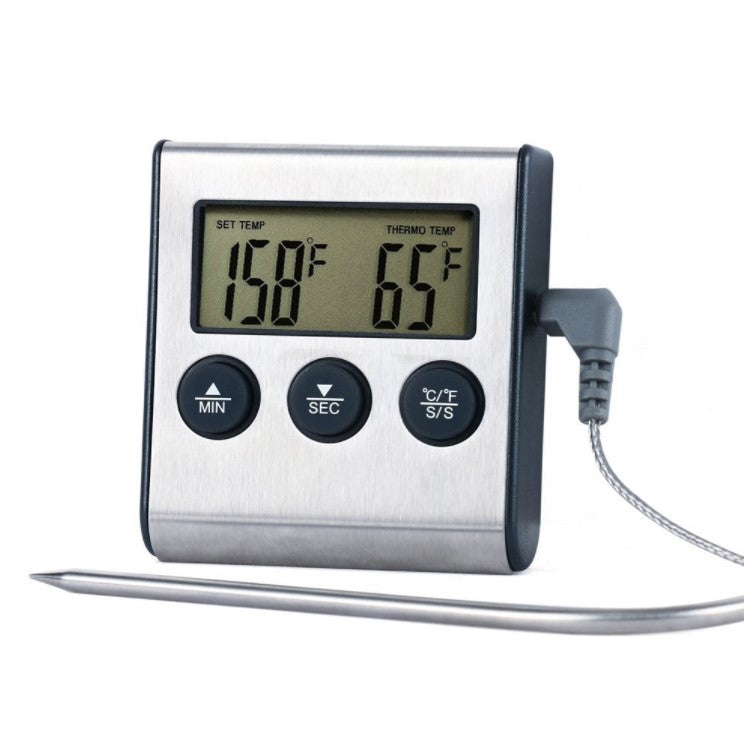 Oven thermometer time with alert