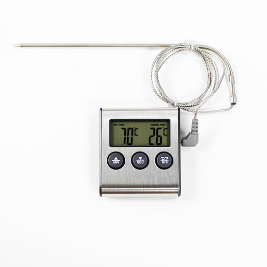Oven thermometer time with alert