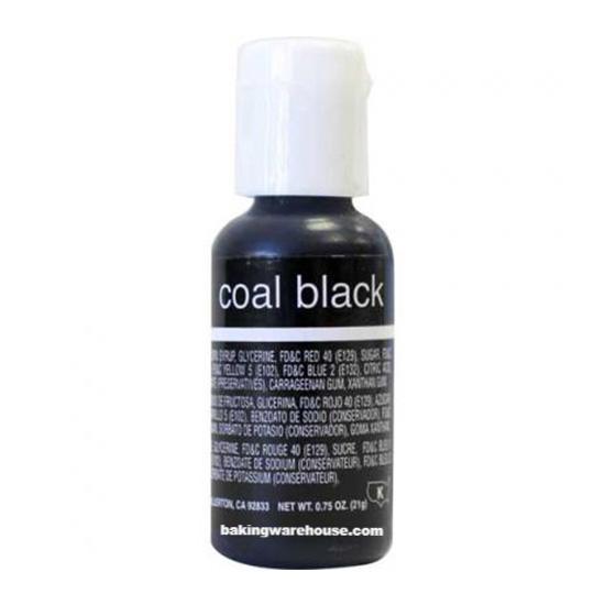 Coal Black color gel -Chef Master