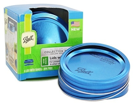 Ball replace lid with band Blue color