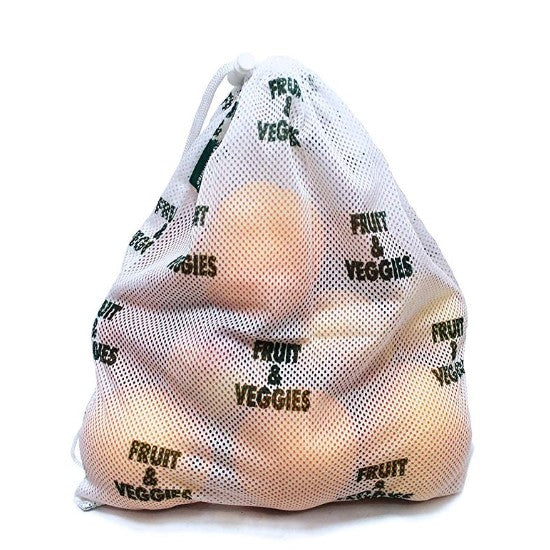 Reusable mesh produce sacks | reusable produce bag with toggle closure