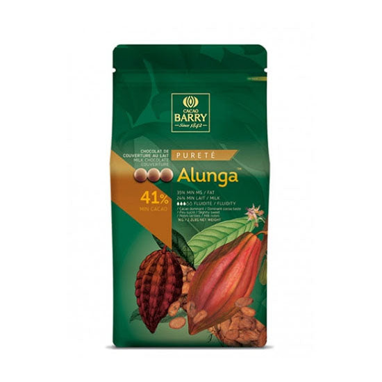 Cacao Bayy- 41% Alunga Milk chocolate button