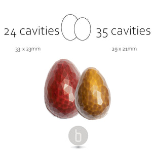 Chocolate Egg Mold -Egg Crystal 35 Cavities