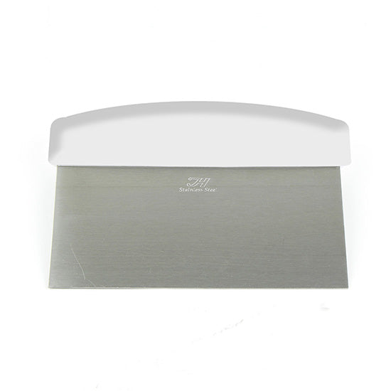 Dough cutter 6" blade white polyethylene handle