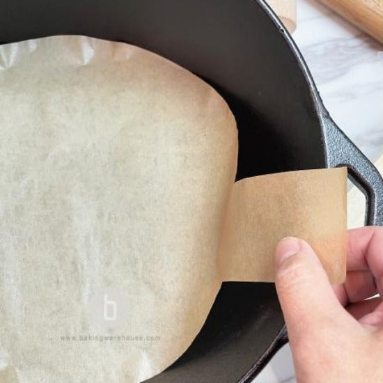Parchment paper pre-cut round