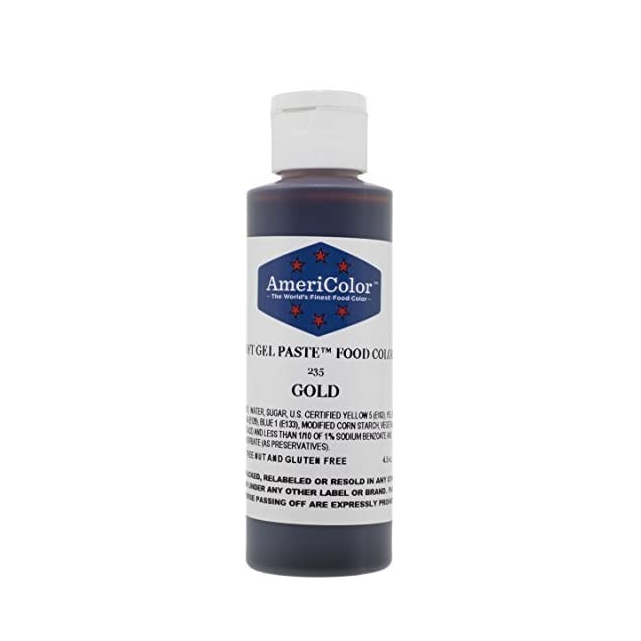 Americolor -GOLD 4.5 oz Soft Gel Paste