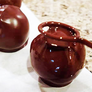 Chocolate round dipping fork