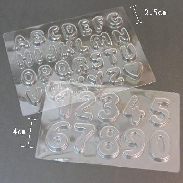 Letter & number chocolate mould