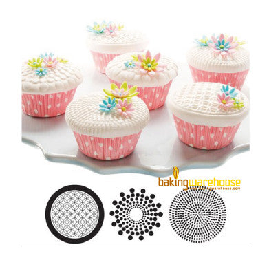 Cupcake and cookie texture tops -Geometric texture
