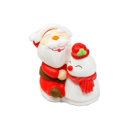 Sugar Santa Claus and Snowman