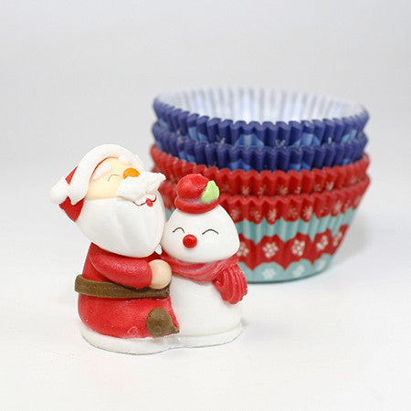 Sugar Santa Claus and Snowman