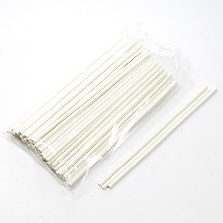 Lollipop paper stick 15 cm -white