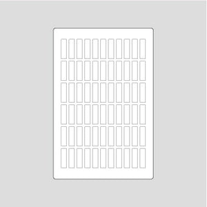 Silicon stencil 42x12mm rectangle