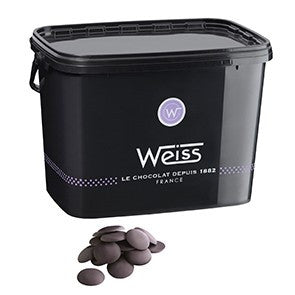 Weiss 85% Dark chocolate button